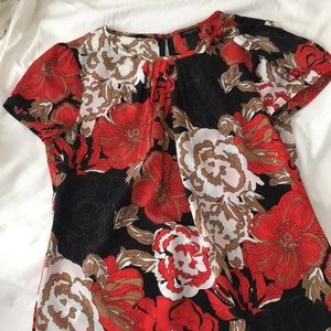 Ann Taylor fall floral blouse